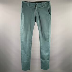 SCHAEFFER'S Size 34 Teal Chino Casual Pants